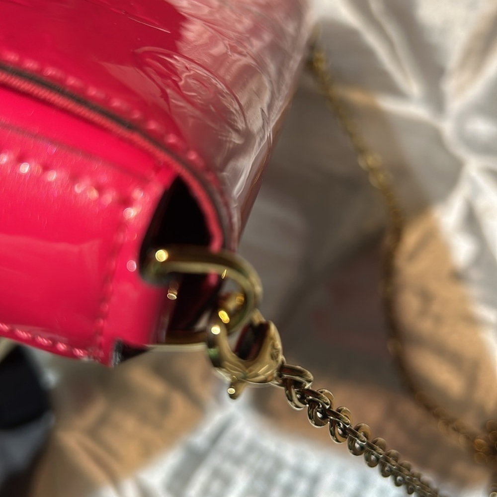 Louis Vuitton Felicie Pochette Rare Pink. Flaw - Picture 5 of 17